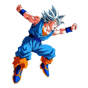 Goku Ultra Instinct Leap Attack Png 06132024 PNG image