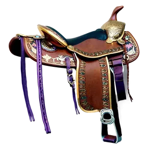 Gold Accented Saddle PNG 36 PNG