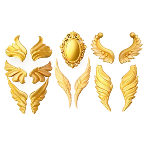 Gold Accents Overlays Png 81 PNG image