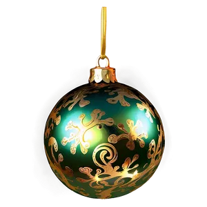 Gold And Green Christmas Sphere PNG Pxh PNG