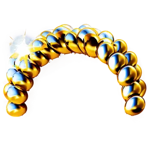 Gold And Silver Balloon Arch PNG 06212024