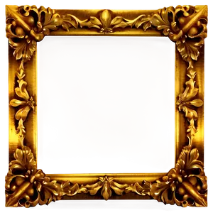 Gold Antique Frame PNG 05032024