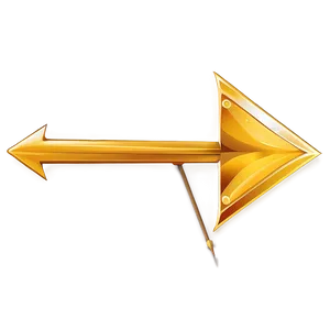 Gold Arrow For App Interface PNG Igd PNG