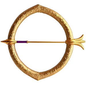 Gold Arrow On Transparent Background Png 06212024 PNG image