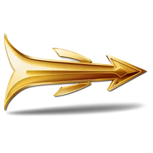 Gold Arrow Pointer PNG 06212024 PNG