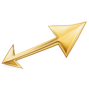 Gold Arrow Pointer PNG Gpj95 PNG