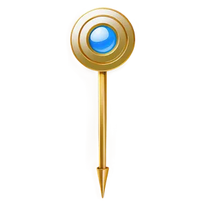 Gold Arrow Pointer PNG Sko PNG