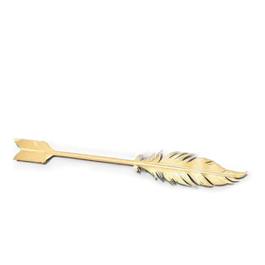 Gold Arrow With Feather Detail PNG Jbf21 PNG