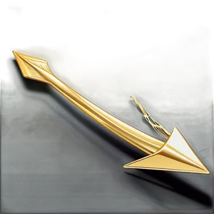 Gold Arrow With Shadow Effect PNG 06212024 PNG