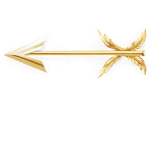 Gold Arrow With Sparkles Png 06212024 PNG image