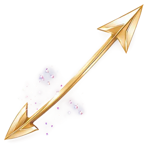 Gold Arrow With Sparkles Png 29 PNG image