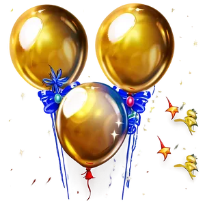 Gold Balloon Bundle PNG Cyr24 PNG