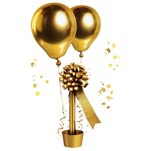 Gold Balloon Bundle PNG Tab47 PNG