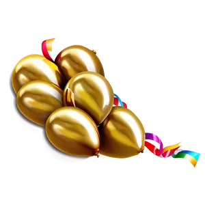 Gold Balloon Graphics PNG Evm83 PNG