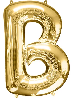 Gold Balloon Letter B PNG image