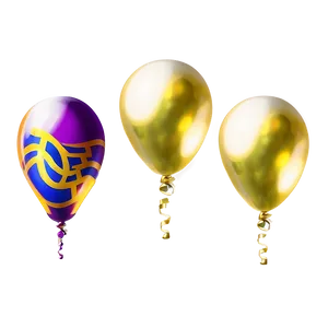 Gold Balloon Outline PNG 33 PNG
