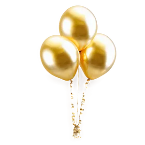 Gold Balloon Set PNG 06212024 PNG