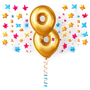 Gold Balloon Text Effect PNG Kep55 PNG