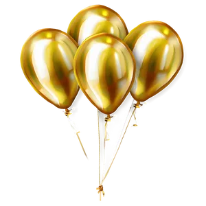 Gold Balloon Transparent PNG 23