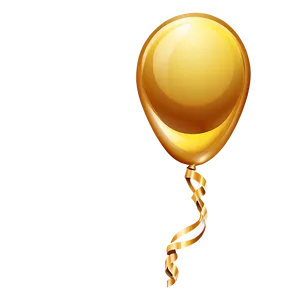 Gold Balloon Vector PNG 32 PNG