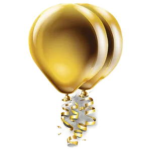 Gold Balloon Vector PNG Lbi PNG