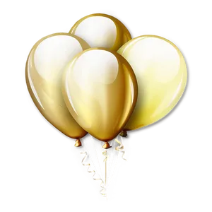 Gold Balloons For Celebration Png Tdf63 PNG image