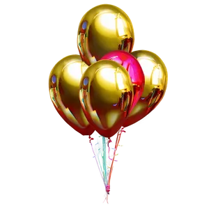 Gold Balloons PNG 82