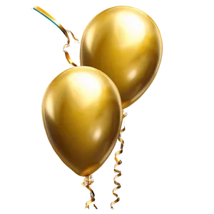 Gold Balloons PNG Kdn24