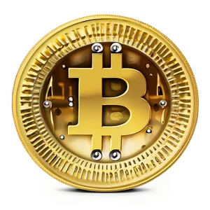 Gold Bitcoin Coin Png Hnq PNG image