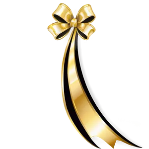 Gold Bow Decoration Png 06272024 PNG image