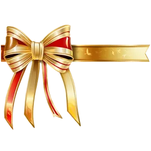 Gold Bow Decoration Png Fio PNG image