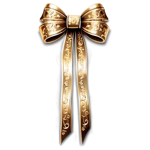 Gold Bow For Crafting PNG 40