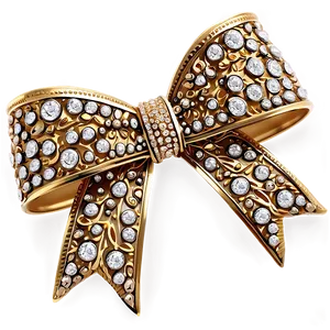 Gold Bow For Design Png Ymv73 PNG image