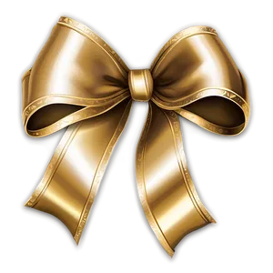 Gold Bow For Packaging PNG 45