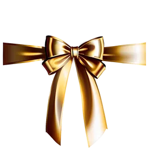 Gold Bow For Packaging PNG Crb47
