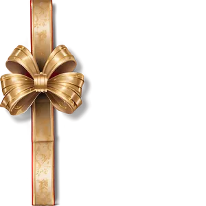 Gold Bow For Present Png 06272024 PNG image