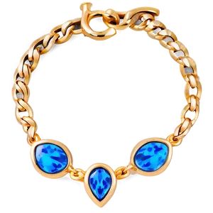 Gold Bracelet With Charms Png 6 PNG image