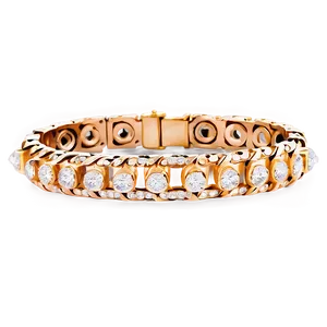 Gold Bracelet With Diamonds Png 06282024 PNG image