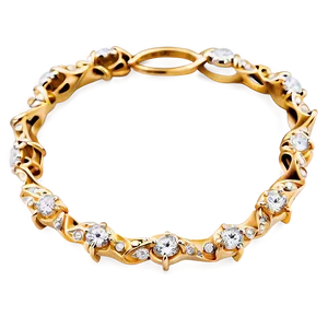 Gold Bracelet With Diamonds Png Kcb PNG image