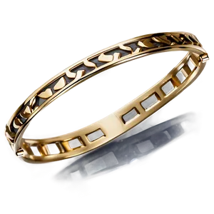 Gold Bracelet With Engraving PNG Cuu90