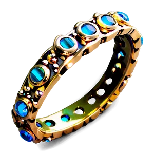 Gold Bracelet With Glass Charms PNG Acp50 PNG