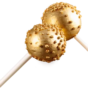 Gold Cake Pop PNG Egr