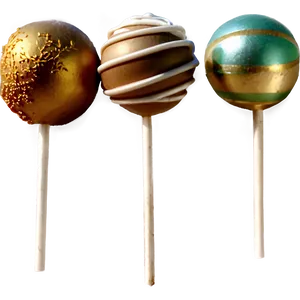 Gold Cake Pop PNG Pas96 PNG