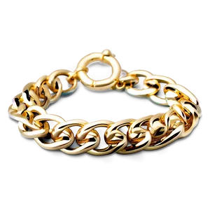 Gold Chain Bracelet PNG Ecf80