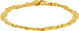 Gold Chain Bracelet Transparent Background PNG image