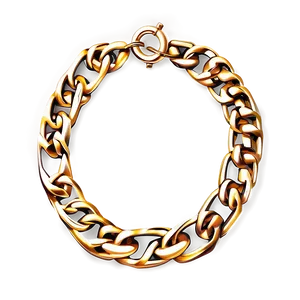 Gold Chain Design PNG 96