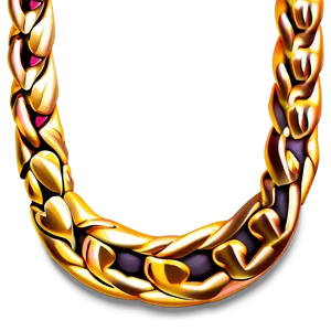 Gold Chain Design PNG Xrn26
