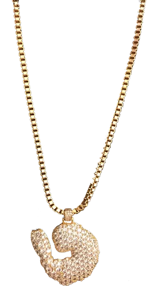 Gold Chain Diamond Pendant Jewelry PNG image