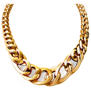 Gold Chain Necklace PNG Ptj