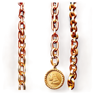 Gold Chain Set PNG 25
